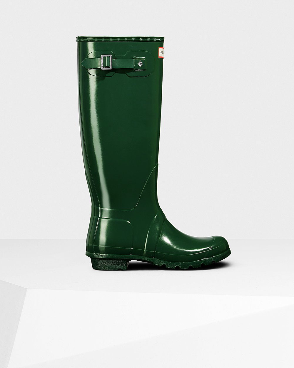 Hunter Mujer Original Gloss - Botas de Lluvia Verde - 623-IMXZDO